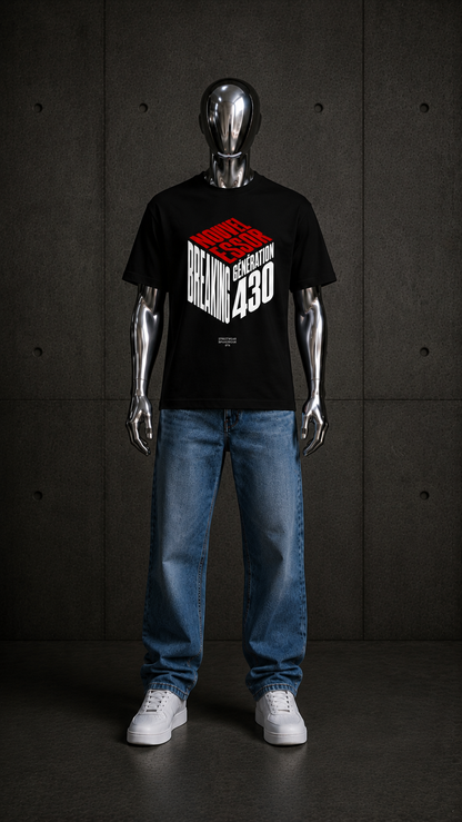 BREAKING (Pré-commande) T-shirt unisexe adulte blanc/noir
