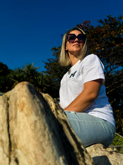 T-shirt Papillon blanc unisexe