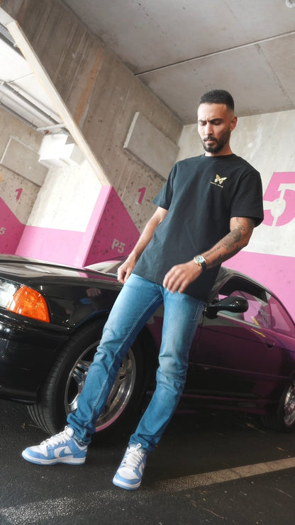 T-shirt Papillon BLACK GOLD unisexe